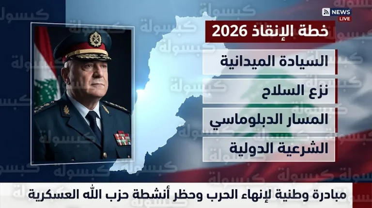 العماد جوزيف عون يكشف عن قرار حكومي بحظر أنشطة حزب الله العسكرية وتفكيك كافة مستودعات أسلحته