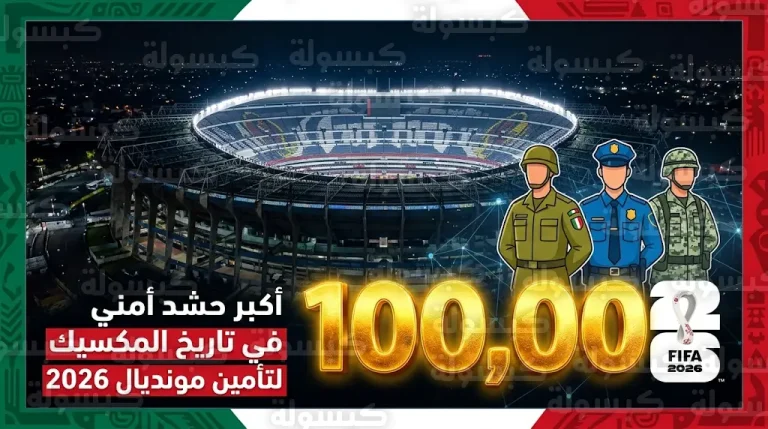 المكسيك تحشد 100 ألف عنصر أمني لتأمين مونديال 2026 وتكشف تفاصيل خطة الافتتاح