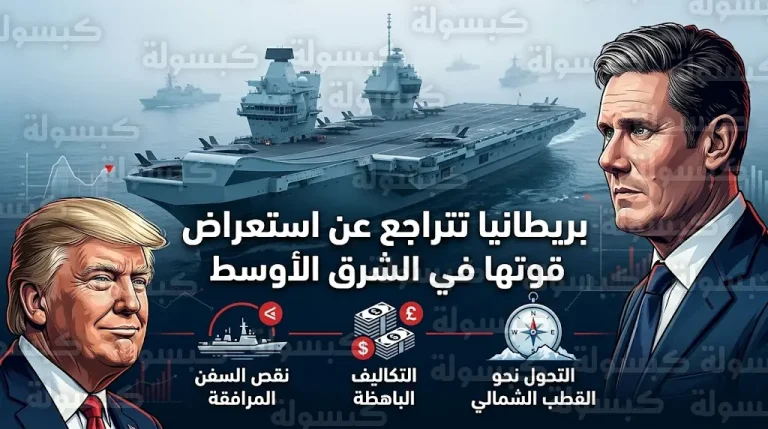 بريطانيا تلغي رسمياً خطط نشر حاملة الطائرات برنس أوف ويلز في الشرق الأوسط بسبب تحديات لوجستية ومالية