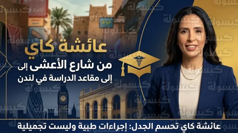 بطلة مسلسل شارع الأعشى عائشة كاي تحسم الجدل حول عمليات التجميل وتكشف سر تواجدها في لندن