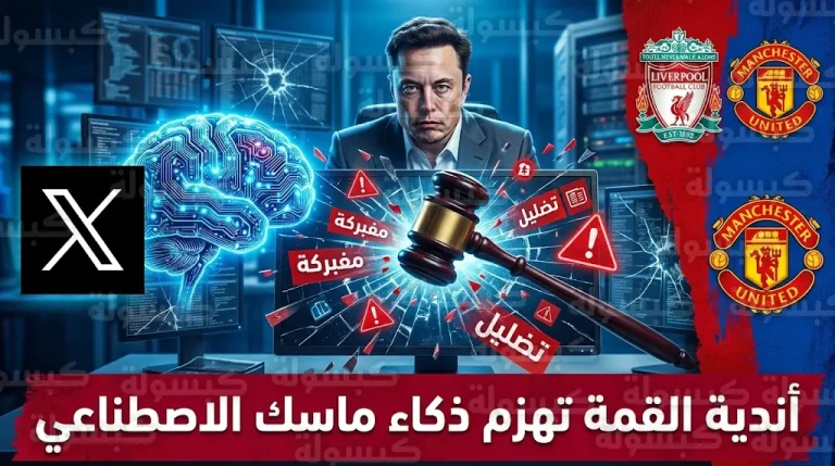 تحرك قانوني من ليفربول ومانشستر يونايتد يجبر إيلون ماسك على حذف أكاذيب ذكاء غروك الاصطناعي