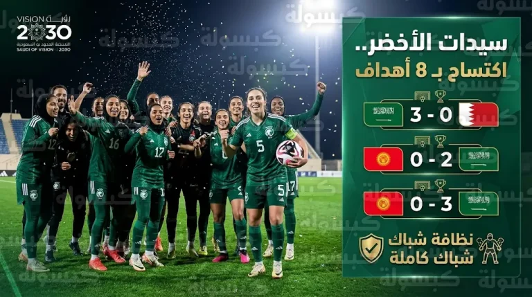سيدات الأخضر يختتمن معسكر الدمام بـ 3 انتصارات و8 أهداف نظيفة استعداداً لكأس آسيا 2026