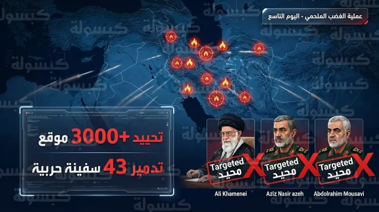شلل في مفاصل القيادة الإيرانية وتأكيد تصفية كبار القادة ضمن عملية الغضب الملحمي