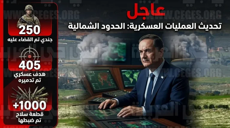 الجيش الإسرائيلي يعلن مقتل 250 عنصراً من حزب الله وتدمير 405 أهداف عسكرية في عمليات الجنوب اللبناني