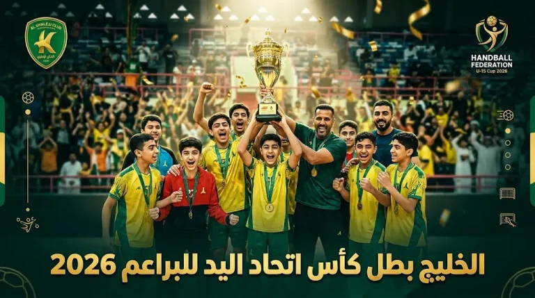 الخليج يكتب التاريخ ويتوج بطلاً للنسخة الأولى من كأس اتحاد اليد للبراعم 2026 بعد فوزه على الصفا