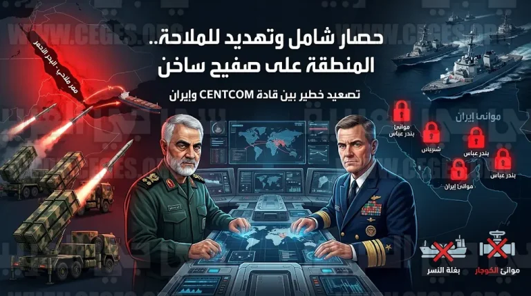 القيادة المركزية الأمريكية تعلن شل حركة التجارة الإيرانية وطهران تلوح بورقة البحر الأحمر لكسر الحصار