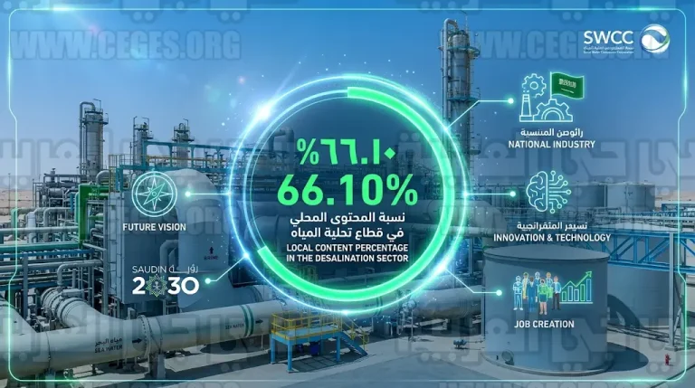 الهيئة السعودية للمياه تعلن رسمياً تحقيق 66.10% نسبة المحتوى المحلي بنهاية عام 2025