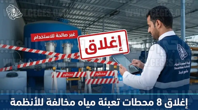 الهيئة السعودية للمياه تنفذ قرارات إغلاق فوري بحق 8 محطات تعبئة مياه مخالفة في عدة مناطق