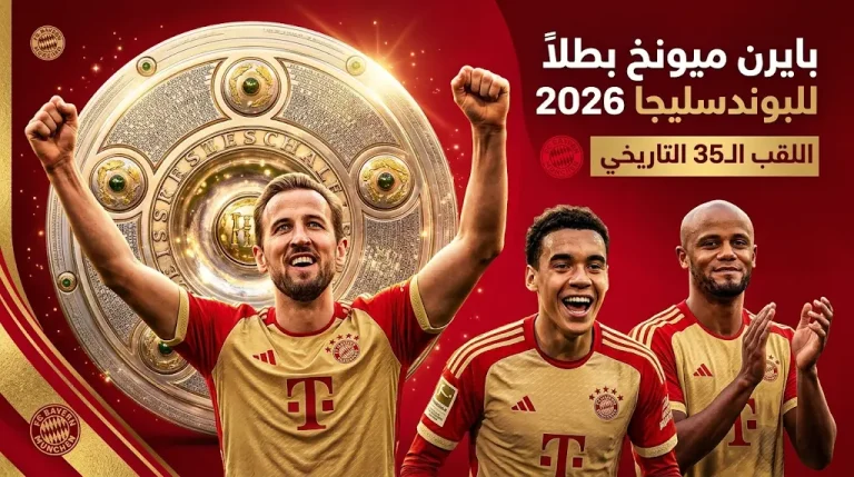 بايرن ميونخ يتوج بلقب الدوري الألماني 2026 للمرة الـ35 بعد ريمونتادا تاريخية أمام ماينز