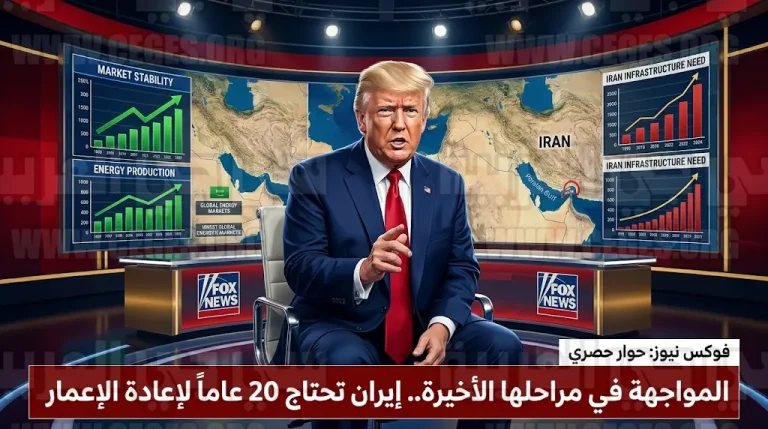 ترمب يصف الصراع مع إيران بالأمتار الأخيرة ويؤكد حاجة طهران لعقدين لترميم البنية التحتية