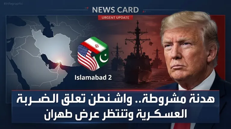 ترمب يمدد الهدنة مع إيران ويعلق الضربة العسكرية بانتظار عرض موحد بوساطة باكستانية