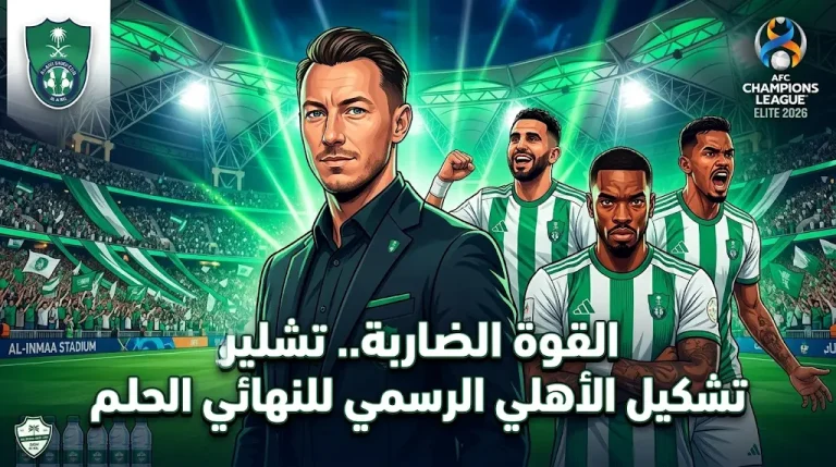 تشكيل الأهلي الرسمي اليوم الثلاثاء 21-4-2026 في نهائي دوري أبطال آسيا للنخبة