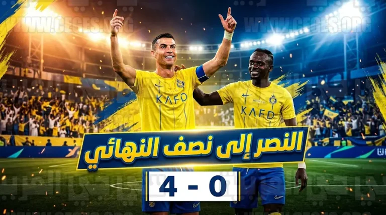 كريستيانو رونالدو وساديو ماني يقودان النصر للفوز على الوصل برباعية نظيفة في ليلة التأهل القاري 2026