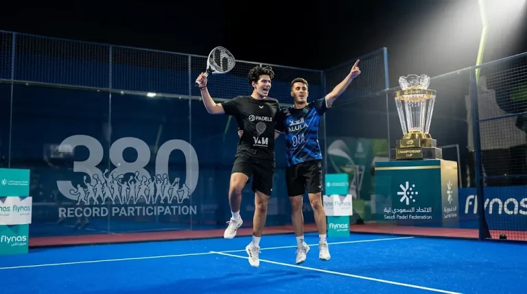 القاضي والربدي أبطال “طيران ناس 2026”.. بطولة البادل السعودية تسجل مشاركة قياسية بـ 380 لاعبًا ولاعبة