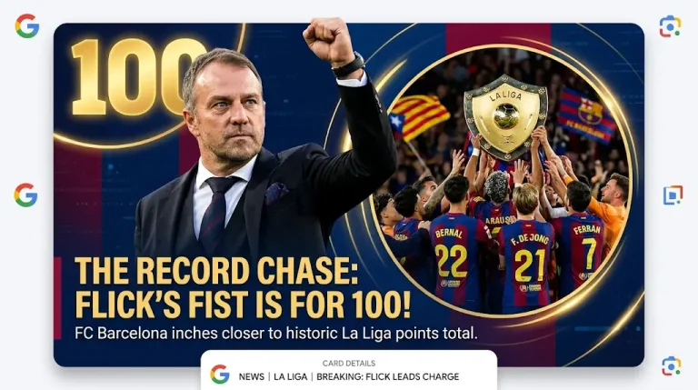 برشلونة يحسم لقب الليجا رسمياً بثنائية تاريخية في “كلاسيكو الأرض” على حساب ريال مدريد