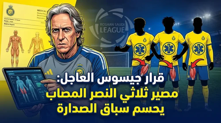 صراع الصدارة يفرض على جيسوس قراراً عاجلاً بخصوص الثلاثي المصاب قبل المواجهة التي لا تقبل القسمة على اثنين.