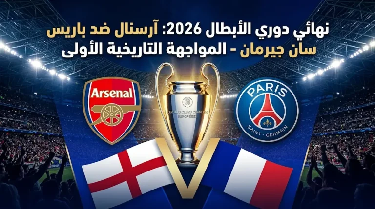 نهائي دوري أبطال أوروبا 2026: آرسنال وباريس سان جيرمان في مواجهة تاريخية.. الموعد والقنوات الناقلة